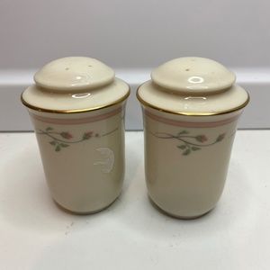 Used Lenox Rose Manor Pink Salt & Pepper